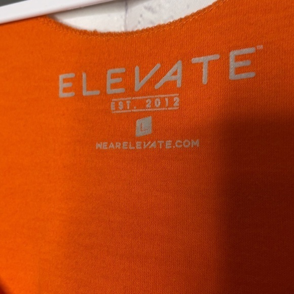 Orange Flowy “Good People Approved “ Racerback Tank By Elevate in Size Large - Picture 2 of 5